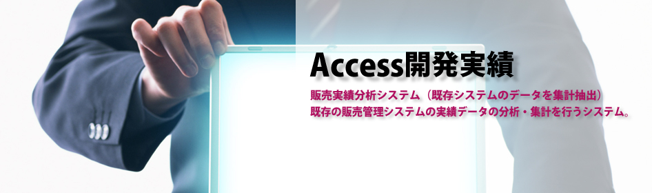 MicroSoft Accessの開発（マイクロソフト アクセスの開発）開発実績